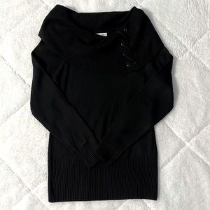 Black cowl neck NY&C sweater